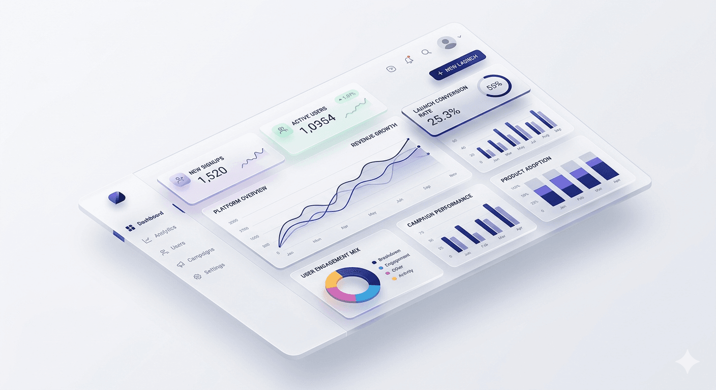 tynk.in Founder Dashboard Interface - AI Strategy to Launch Workspace